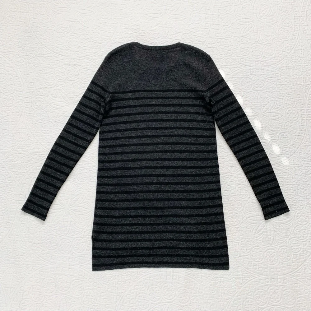 rag & bone Merino Wool Tunic / Mini‎ Sweater Dress, Charcoal and Black